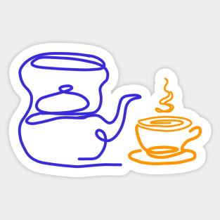 Tea Time Sticker